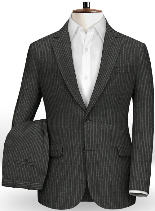 Black Striped Men Suits 2