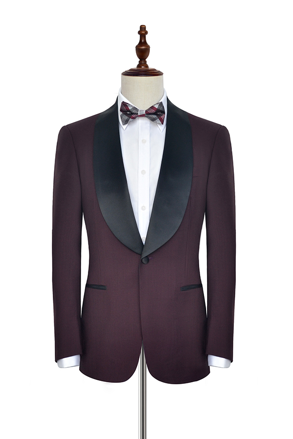 Burgundy Wedding Suits for Men 2