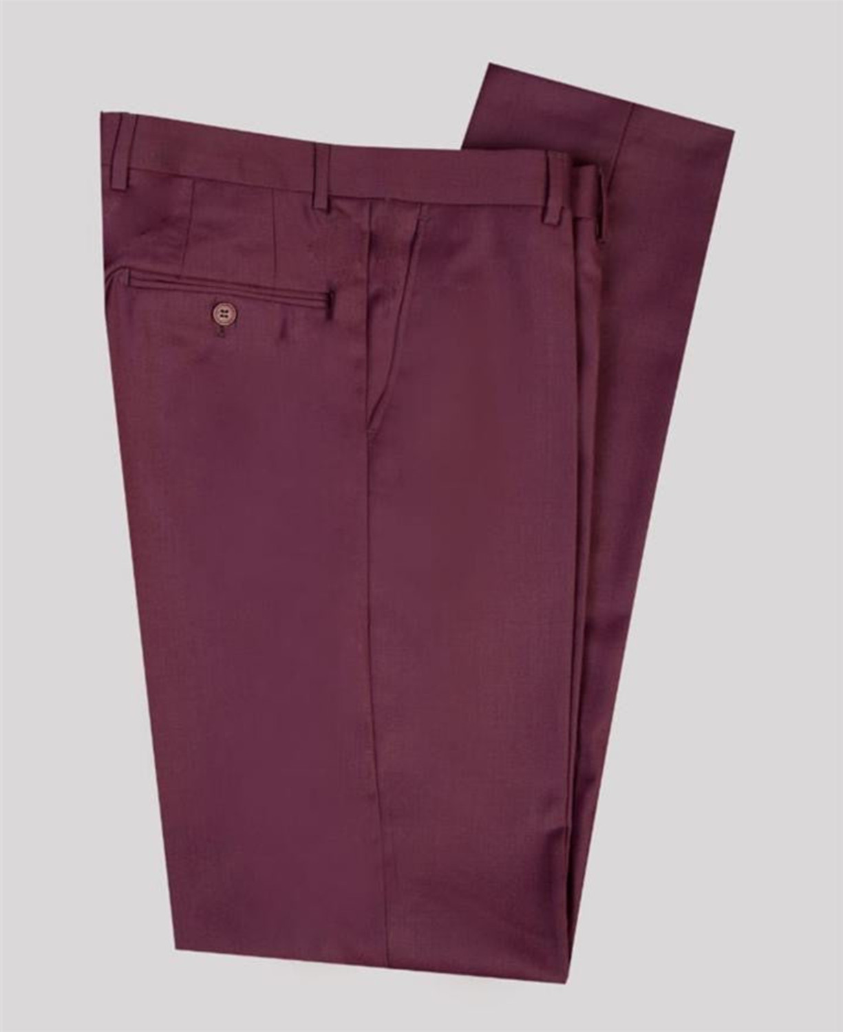 Burgundy Three Pieces Men Suit with Peaked Lapel 6