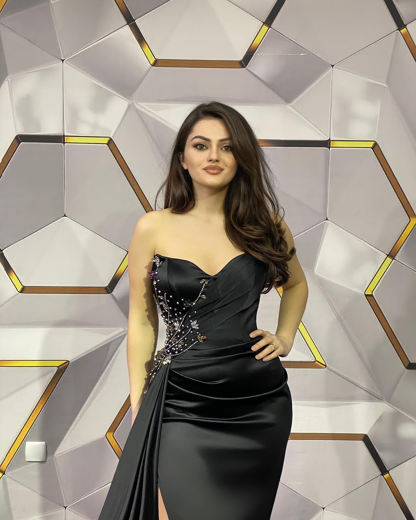 Mermaid Sweetheart Neck Sleeveless Floor-length Stretch Satin Evening Dress With Crystal 2