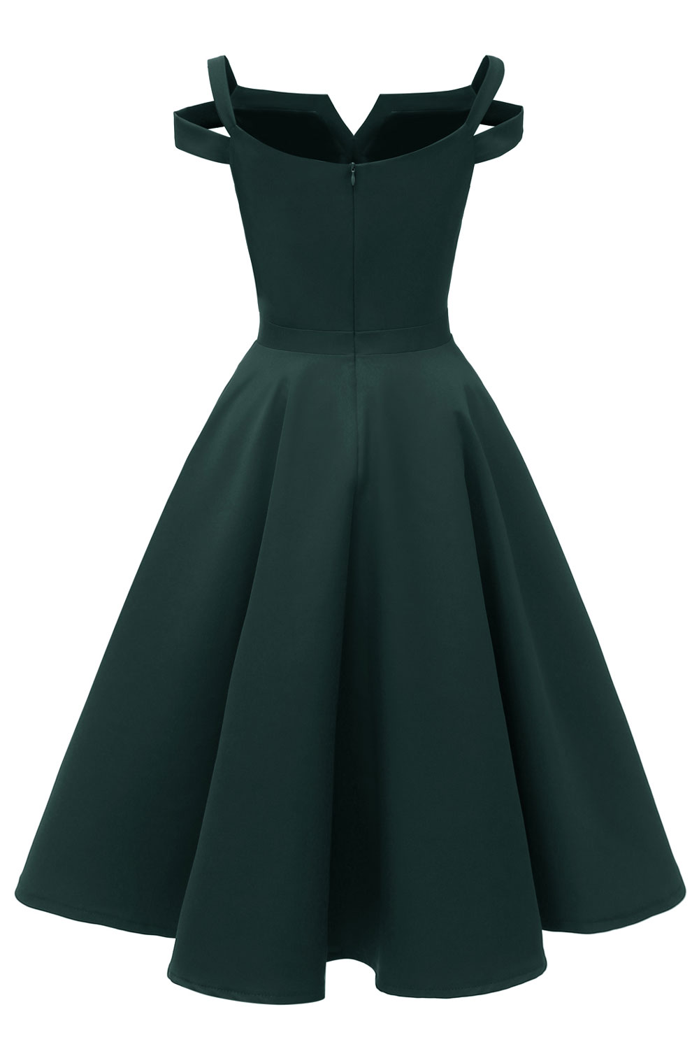 A-line Knee-length Satin Chiffon Party Dress 8