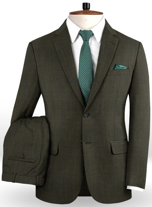 Brown Two Pieces Men's Business Suit 2
