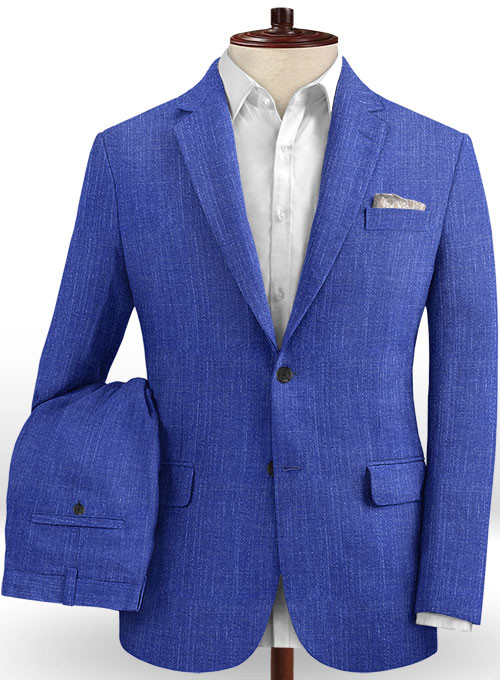 Royal Blue Notched Lapel Men Tuxedo 2