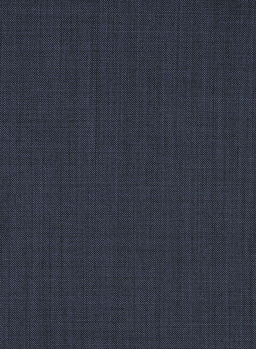 Dark Blue Tweed Men Suit 4