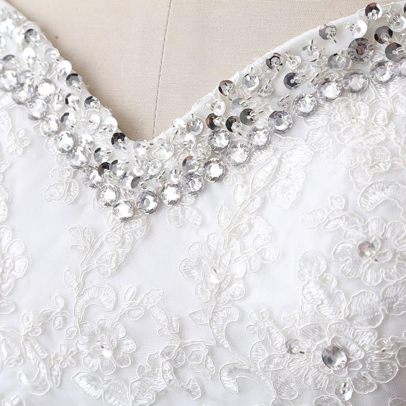 Sweetheart Neck Sleeveless Court Train Tulle Bridal Attire With Lace 6