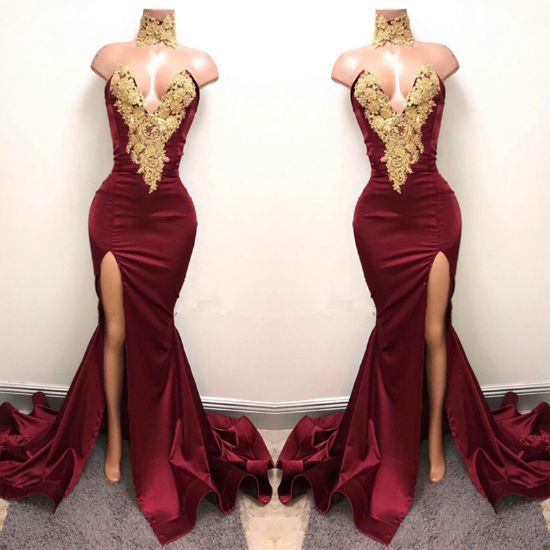 Mermaid Sweetheart Neck Sleeveless Sweep / Brush Train Formal Wear With Appliques 2