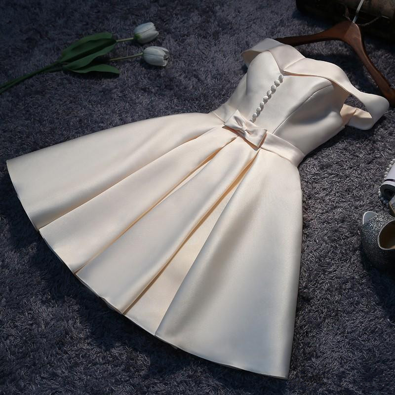 A-line Off-the-shoulder Sleeveless Mini Homecoming Dress 3