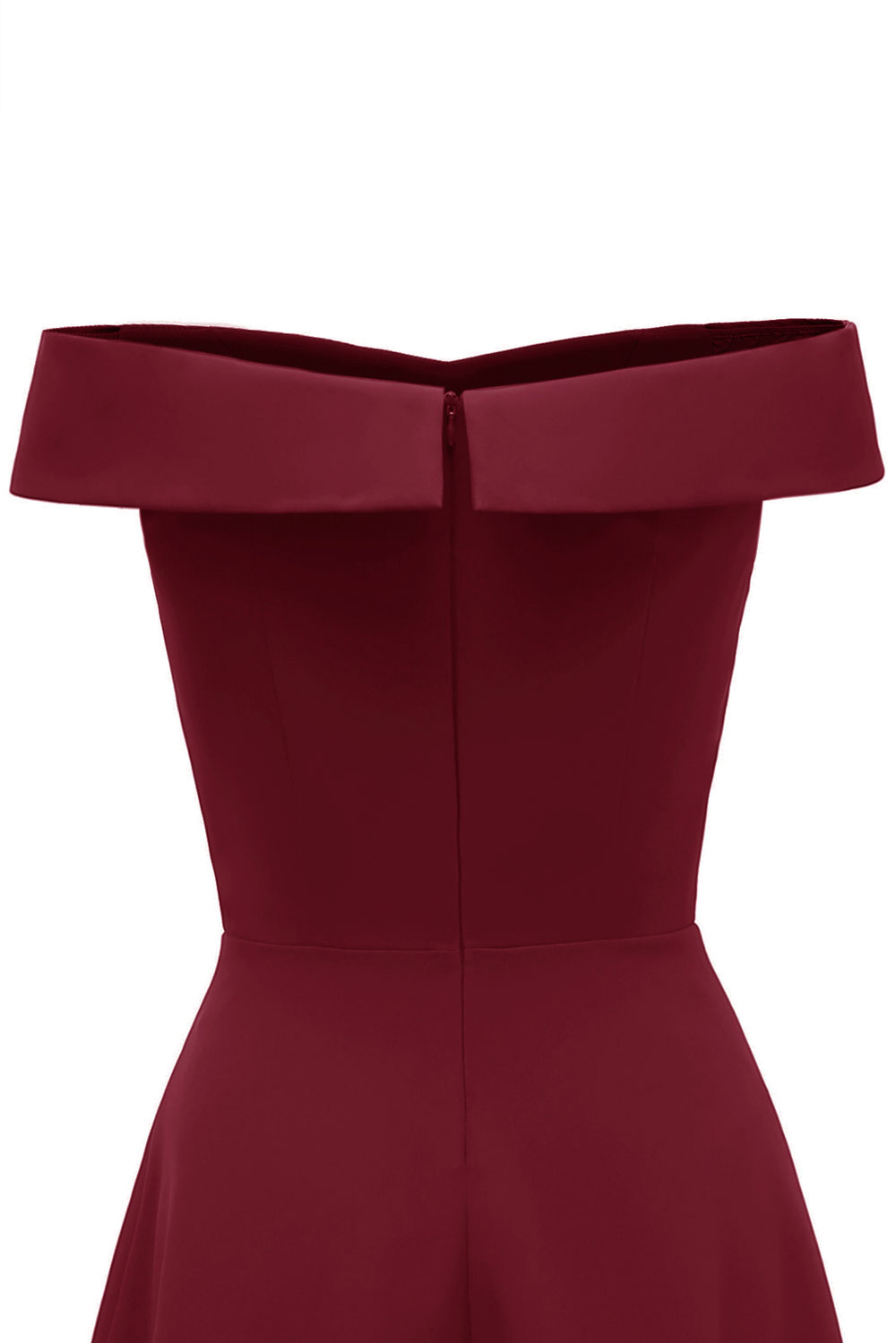 A-line Off-the-shoulder Sleeveless Floor-length Satin Chiffon Formal Dress 12