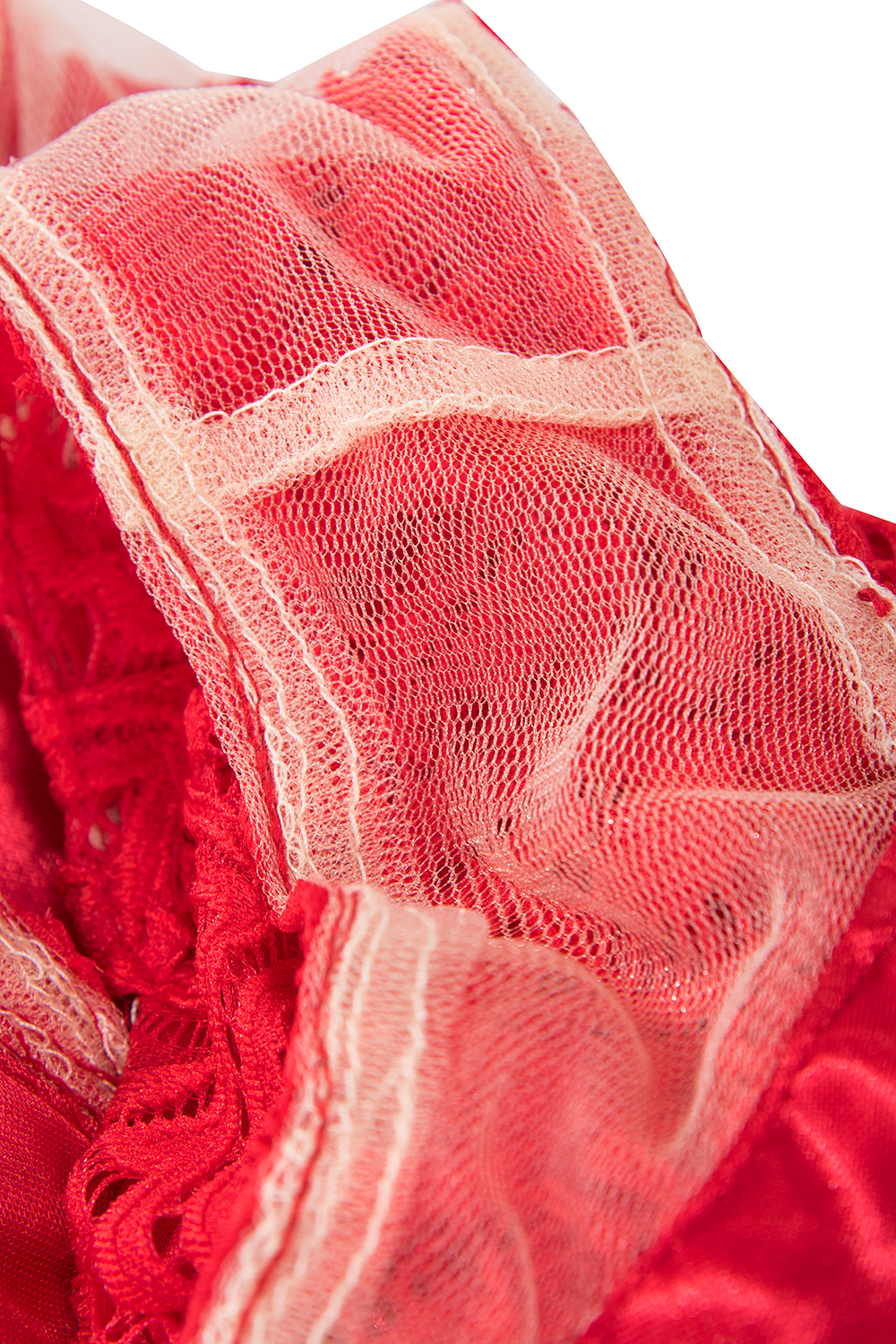 A-line Jewel Neck Sleeveless Knee-length Lace Bridesmaid Outfit With Ribbons 9