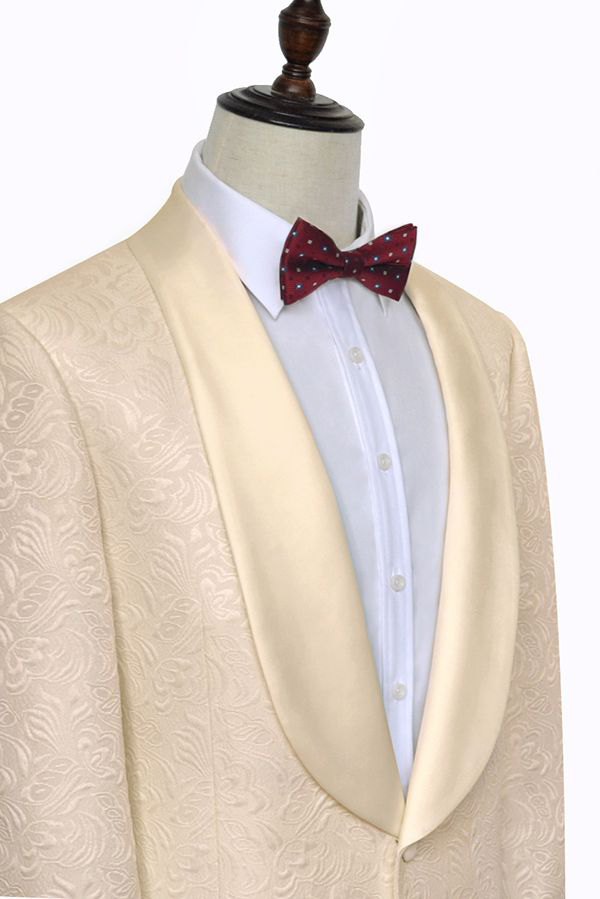 Champagne Wedding Tuxedos for Groom 4