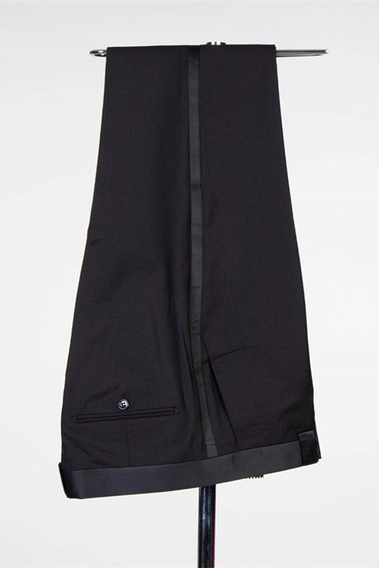 Black Shawl Lapel  Men Suit for Wedding 3