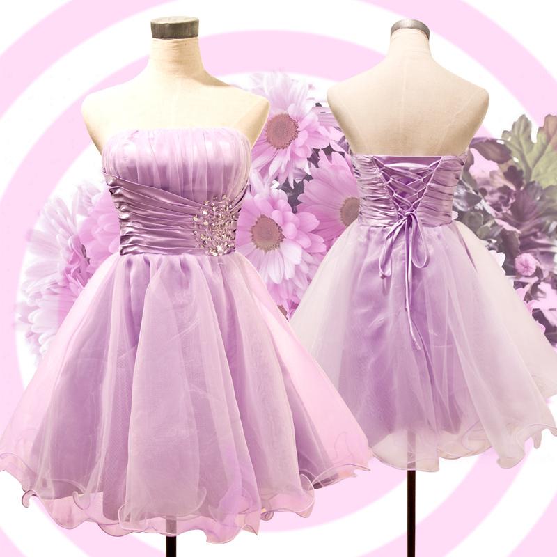 A-line Strapless Sleeveless Mini Cocktail Party Dress With Beading 4