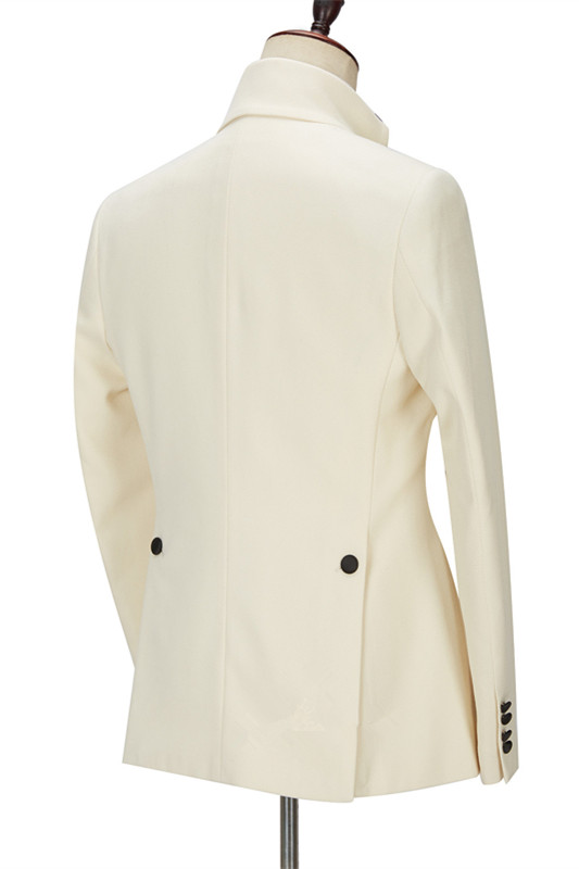 Off White Slim Fit One Button  Men Suit 2