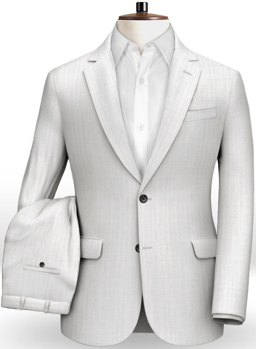 Summer White Linen Men Suits 2