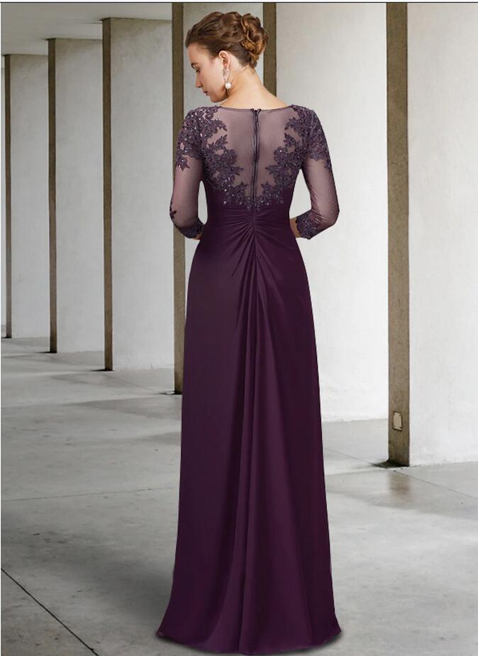 Mermaid Mother of the Bride Dress with Lace Appliques 2