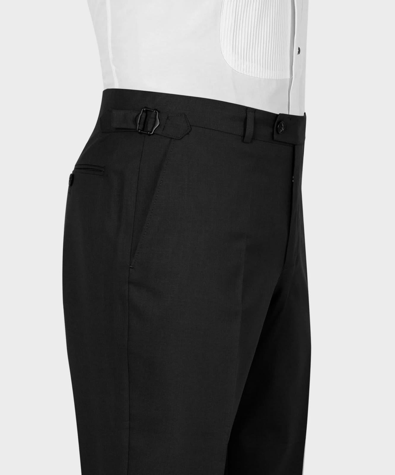 Black Slim Fit Three Pieces  Business Men Suit 5