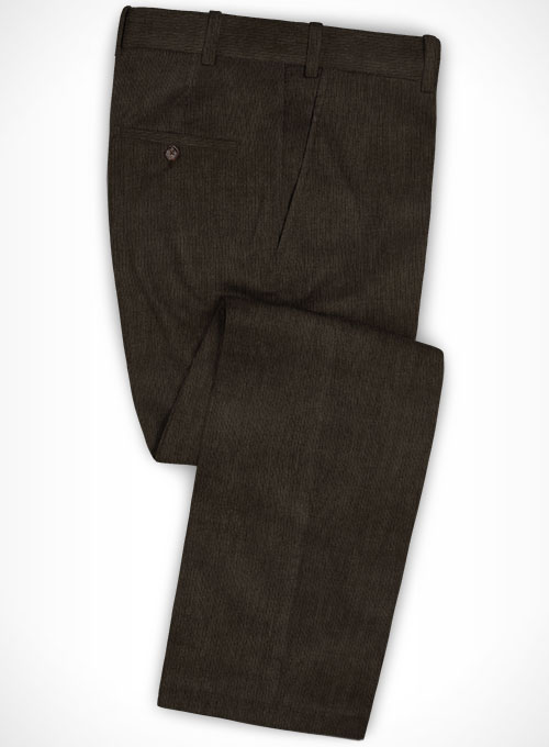 Brown Corduroy Men Suits 3