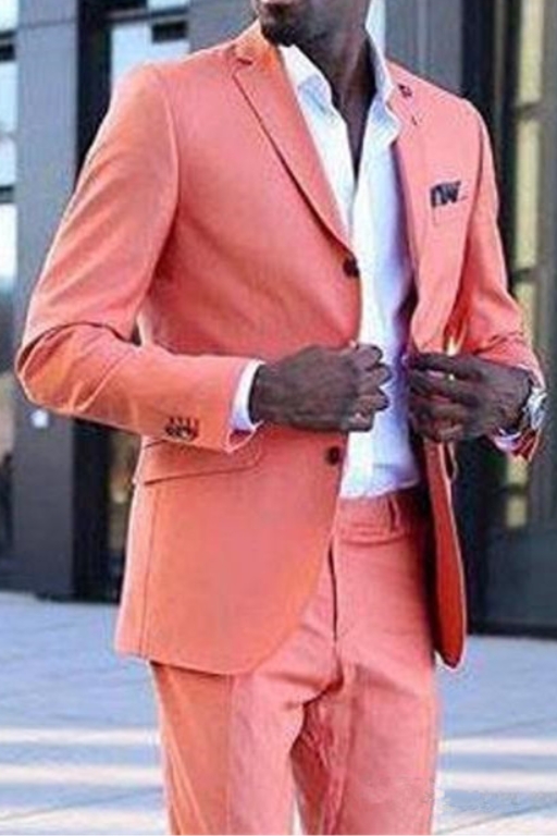 Coral Slim Fit Men's Suit 2