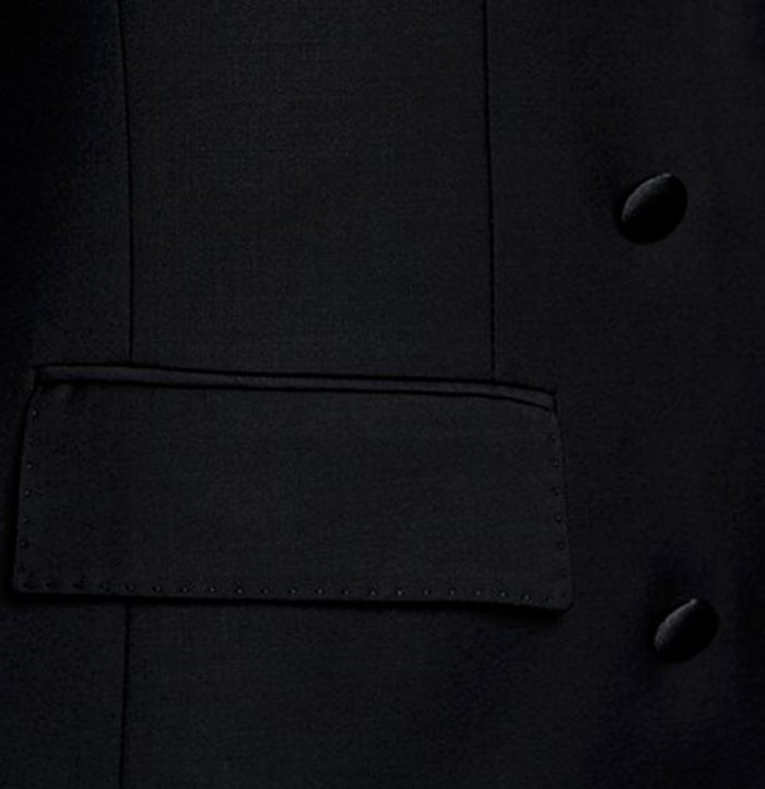 Black Double Breasted Wedding Tuxedo 4