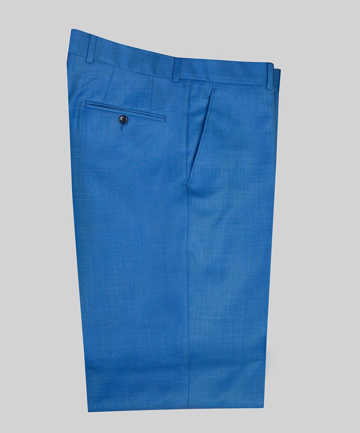 Blue Three Pieces Men Suit with Formal Notched Lapel 4