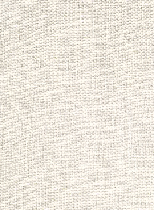 Ivory Slim Fit Linen Groom Suits 4