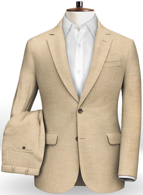 Champagne Linen Men Suit 2
