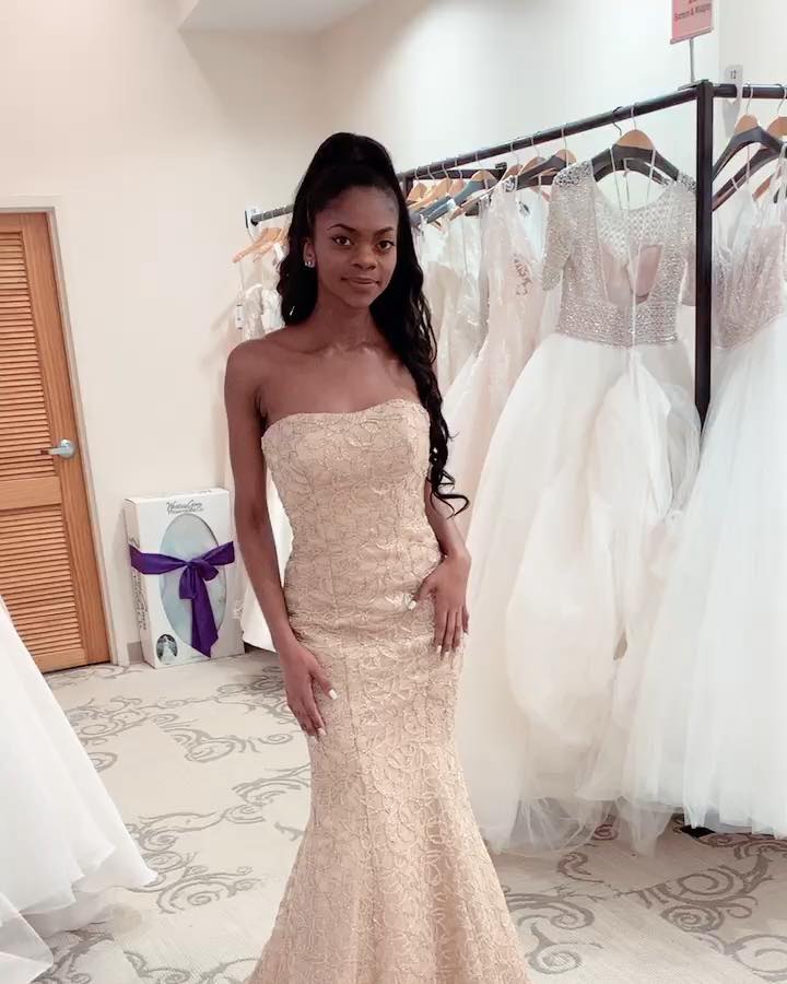 Mermaid Strapless Sleeveless Floor-length Wedding Dress With Beading 2