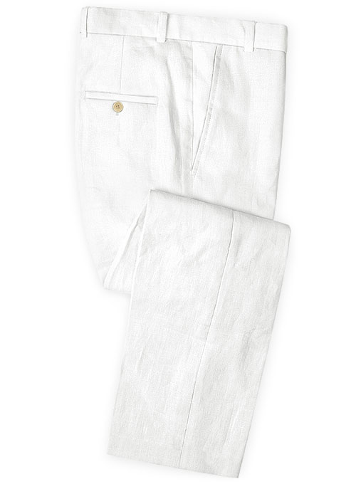 White Linen Summer Men Suit 3