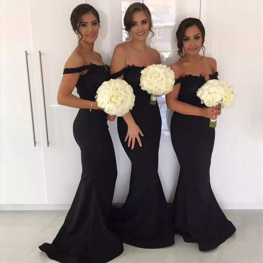 Off-the-Shoulder Maid of Honor Dress 2