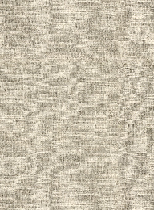 Khaki Linen Two Pieces Men Suits 4