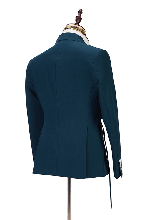 Formal Business Slim Fit Peaked Lapel Men's Suit 2