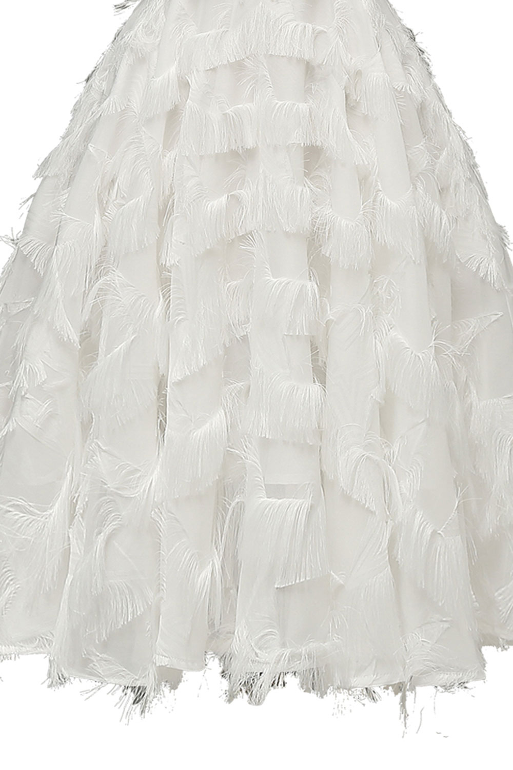 A-line Off-the-shoulder Cap Sleeves Knee-length Cocktail Party Dress With Feathers 6