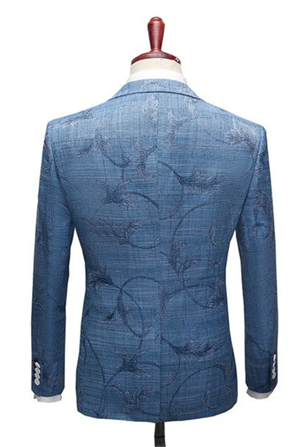 Ocean Blue Wood Business Suit 2