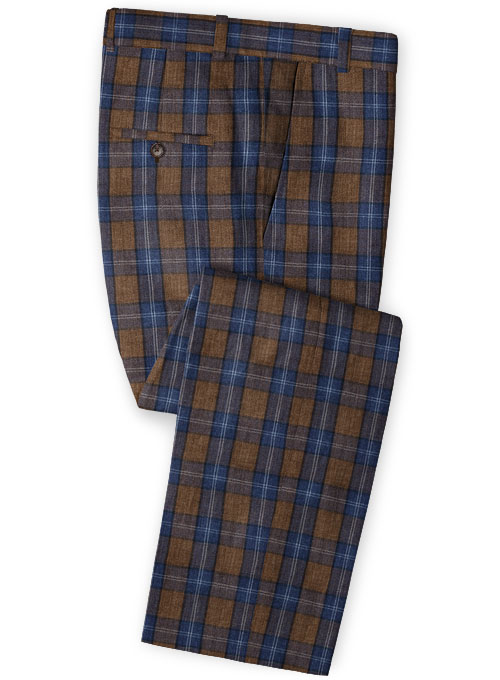 Brown Linen Men Suits 3