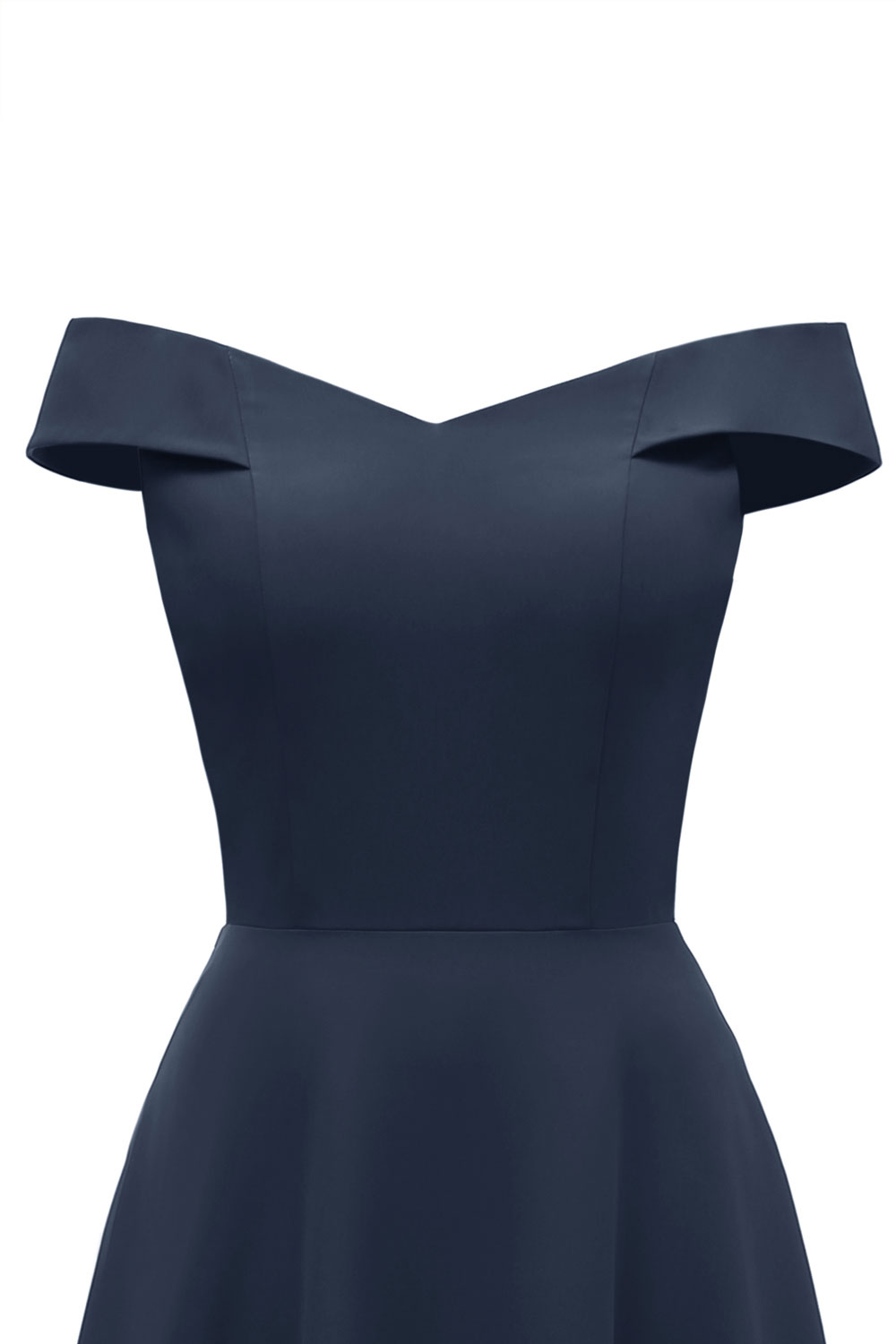 A-line Off-the-shoulder Sleeveless Floor-length Satin Chiffon Formal Dress 15