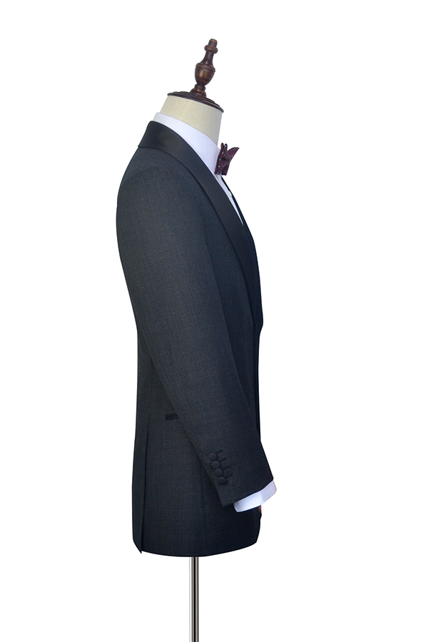 Black Shawl Collar Wedding Tuxedos 5