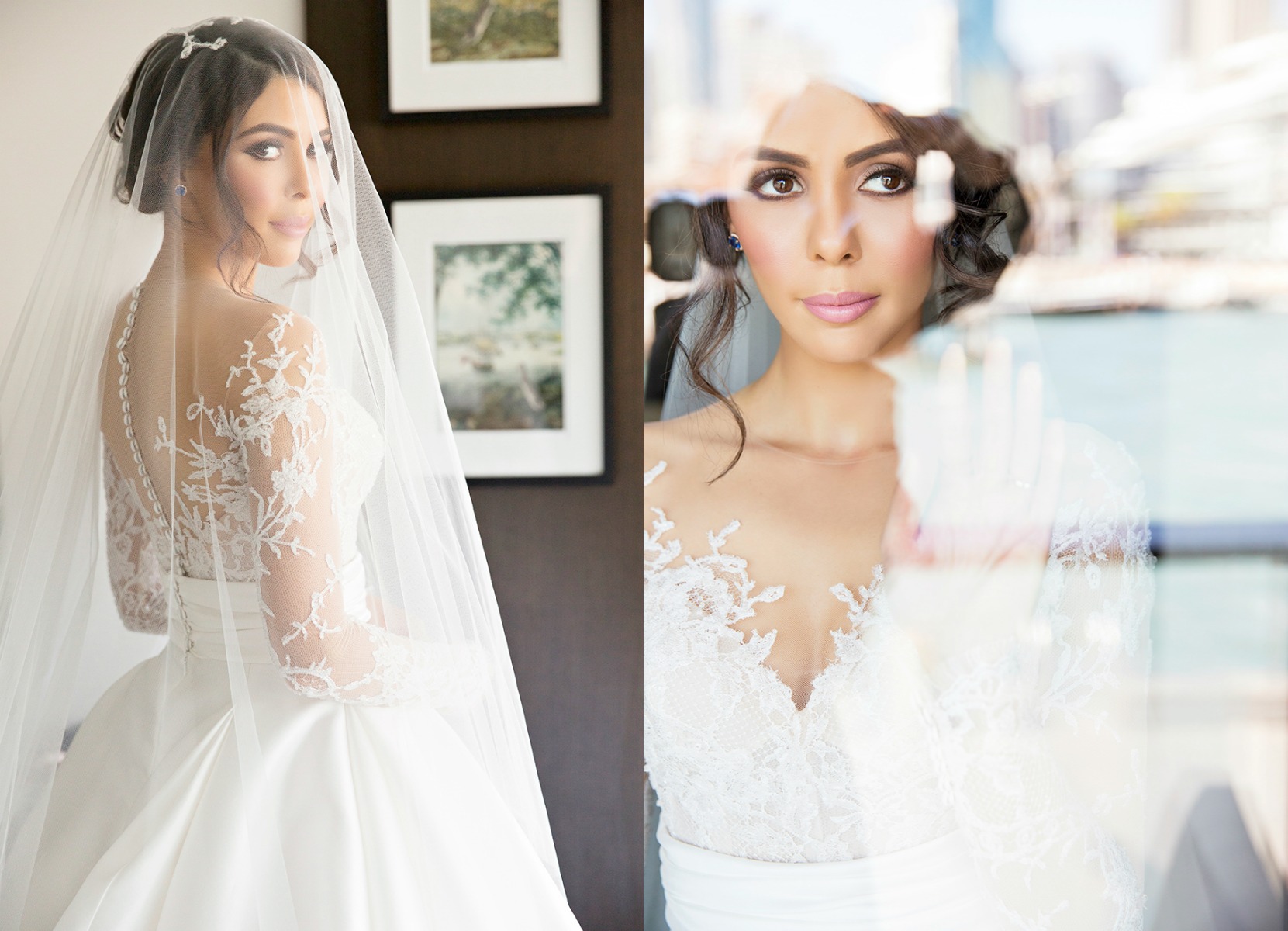 Column Scoop Neck Court Train Wedding Gown With Lace 4