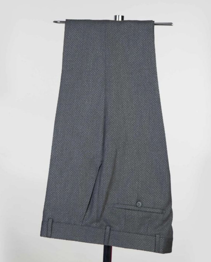 Gray One Button Wedding Men Suit 4