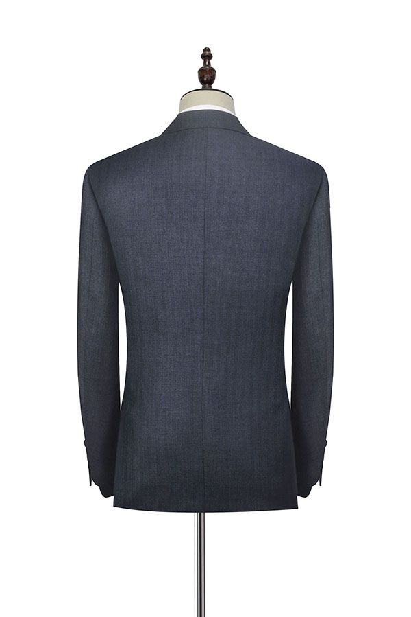 Dark Grey Solid Mens Suits for Formal 2