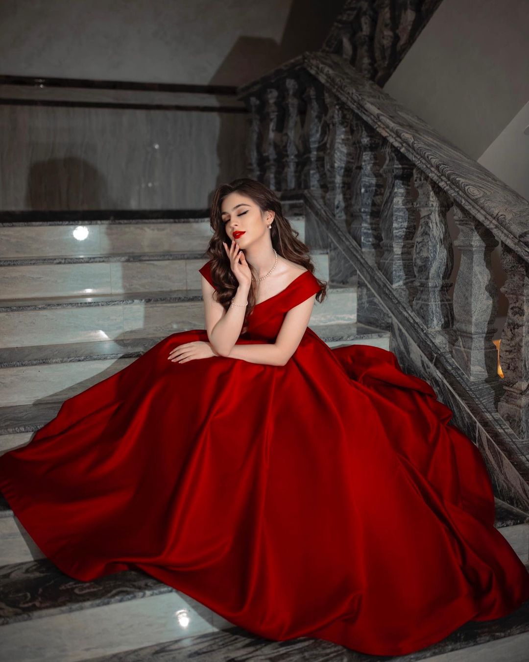 A-line Off-the-shoulder Sleeveless Floor-length Stretch Satin Evening Dress With Ruffles 9
