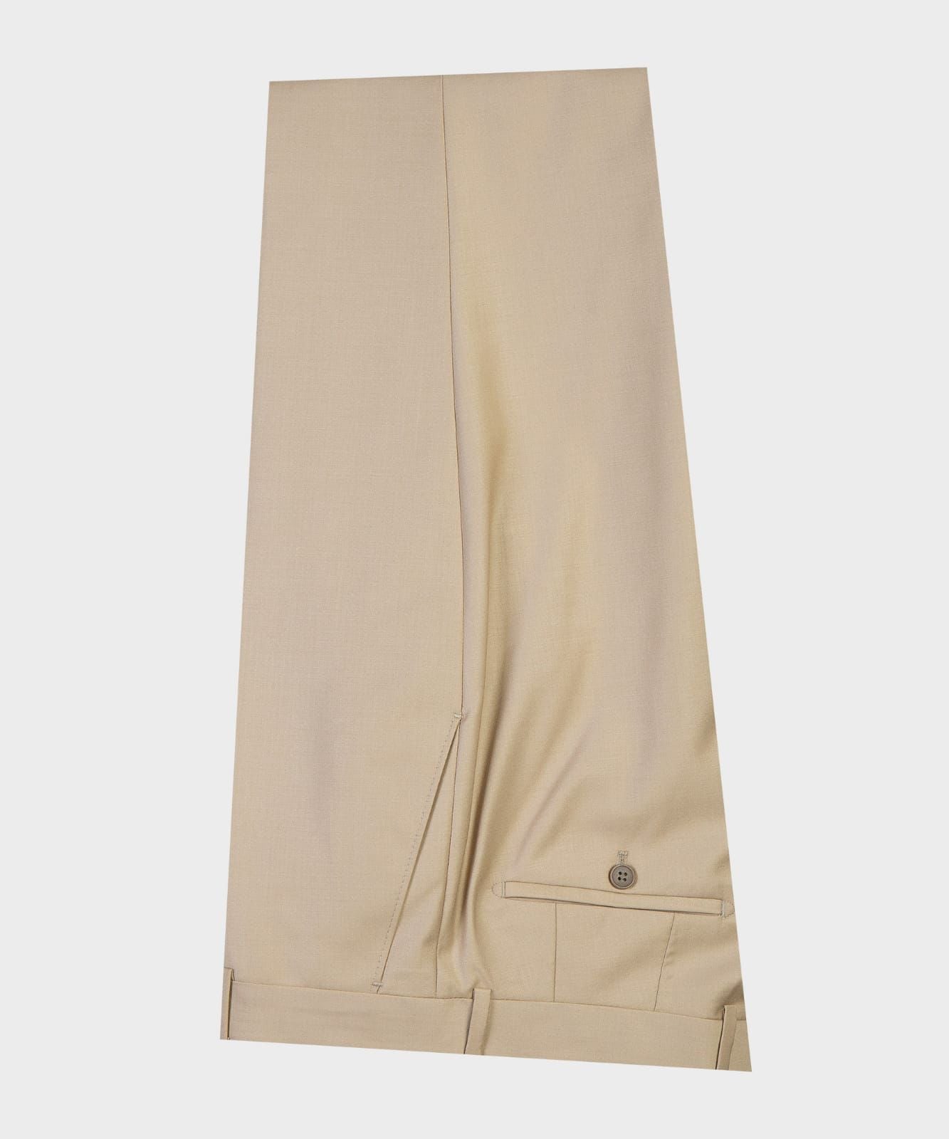 Khaki Double Breasted Business Men Suit with Peaked Lapel 5