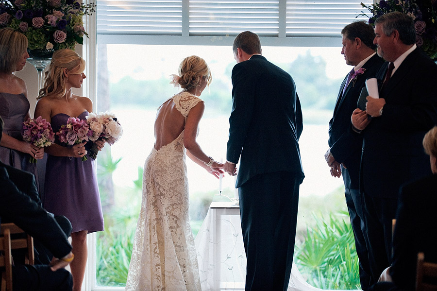 A-line V-neck Sleeveless Sweep / Brush Train Bridal Gown With Lace 3