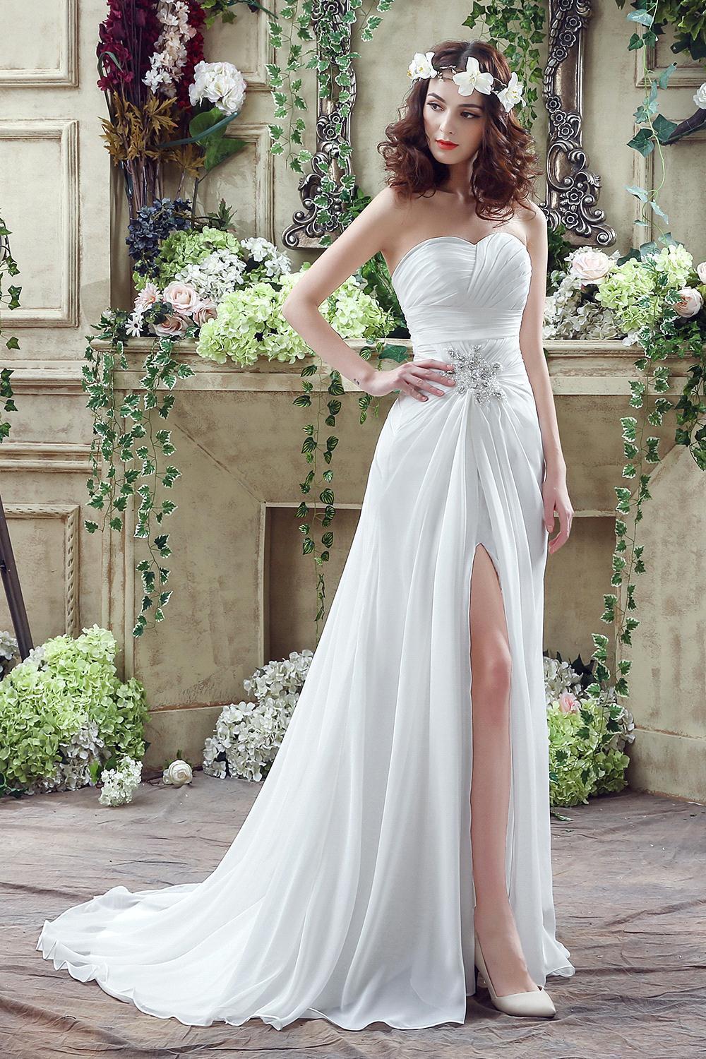 Mermaid Sweetheart Neck Sleeveless Court Train Lace Wedding Gown With Beading 3