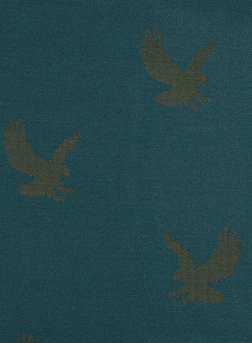Dark Green Printed Men Suits 4