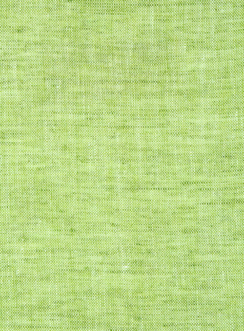 Lime Green Linen Men Suit 4