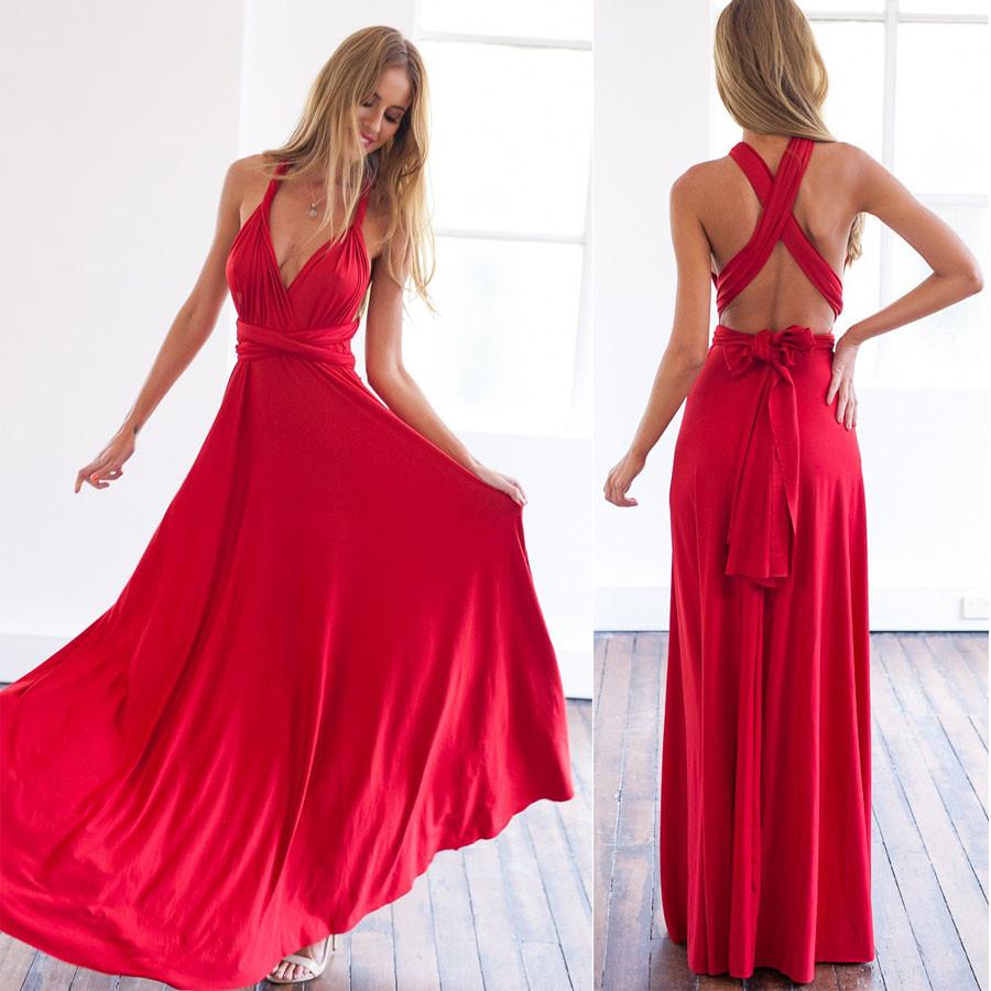 A-line Plunging Neckline Sleeveless Floor-length 100D Chiffon Formal Dress 3