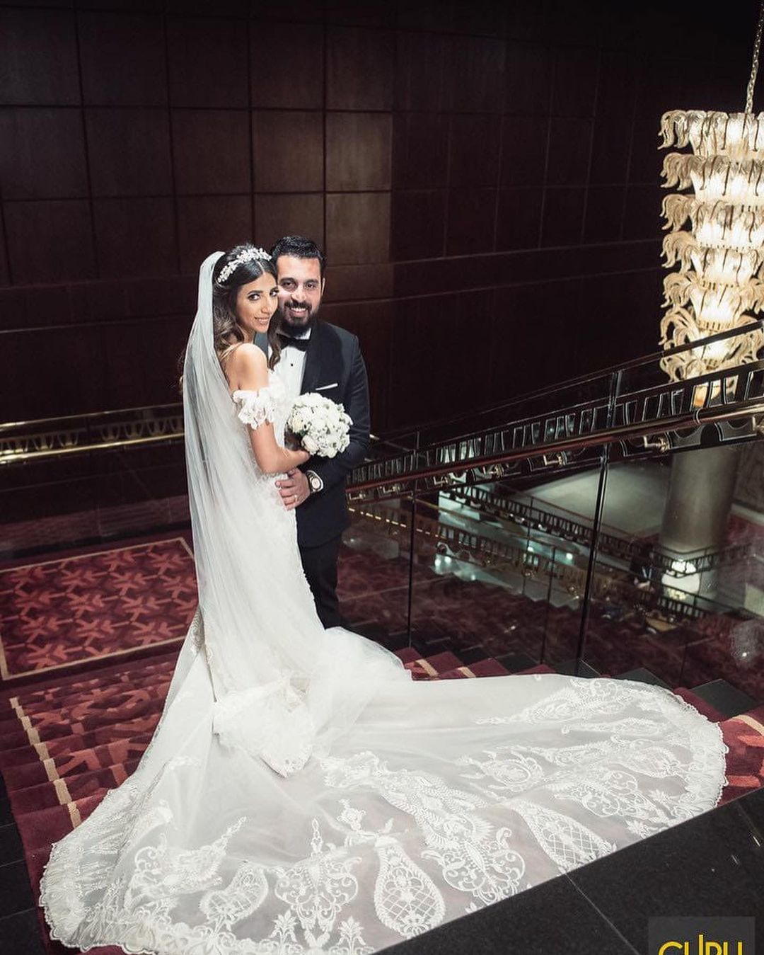 Mermaid Off-the-shoulder Sleeveless Sweep / Brush Train Lace Bridal Gown With Lace 2