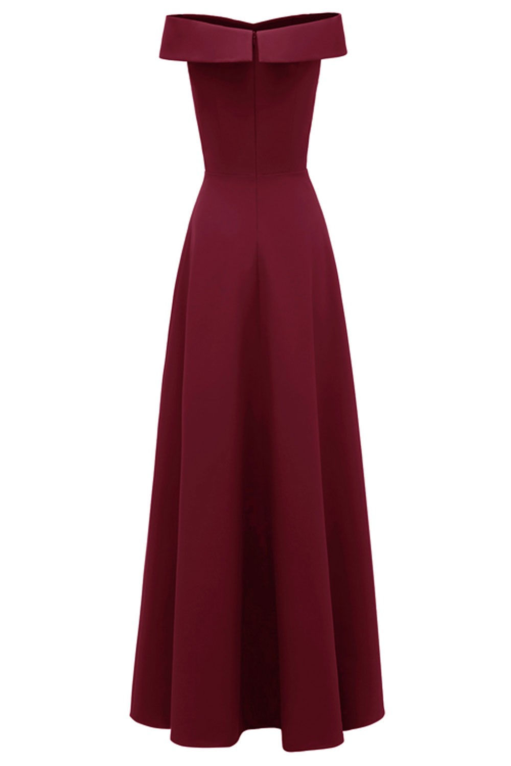 A-line Off-the-shoulder Sleeveless Floor-length Satin Chiffon Formal Dress 17