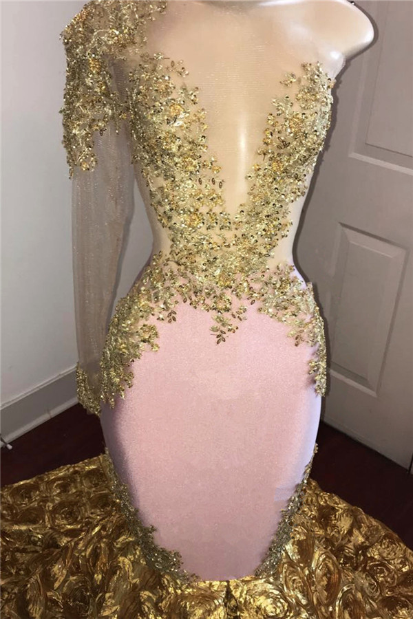 Mermaid Court Train Evening Dress With Lace 2