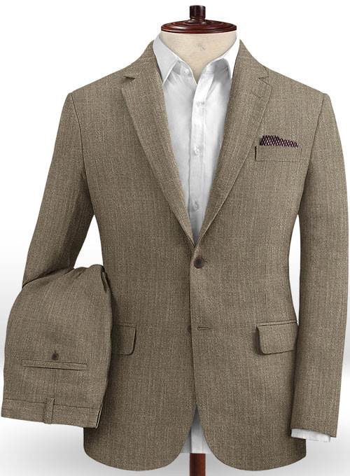 Camel  Linen Men Suits 2